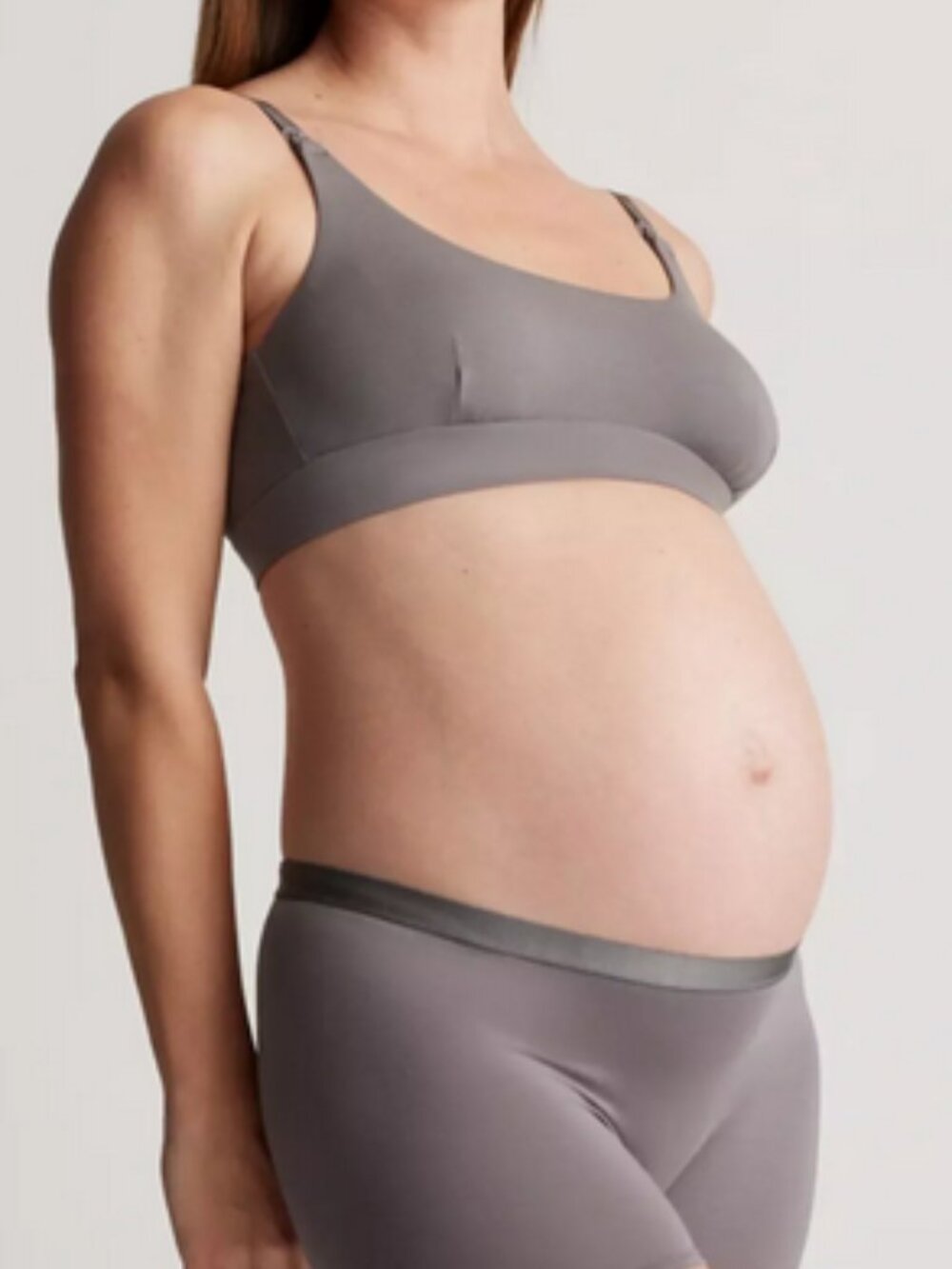 NWT Quince Micromodal Nursing Bra (2-pack) in Grey Size Medium